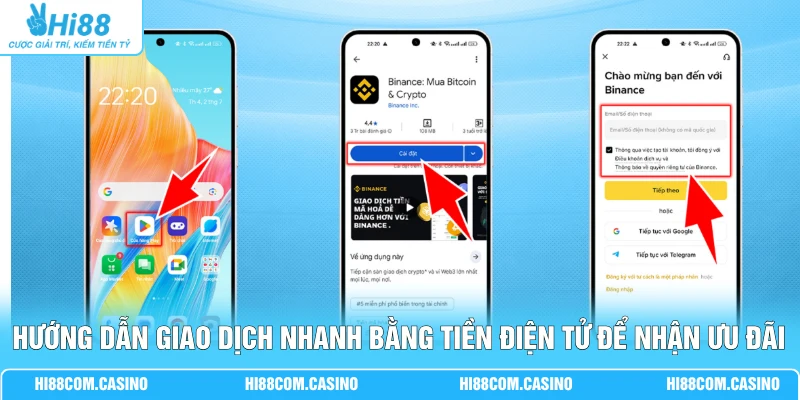 Hướng dẫn giao dịch nhanh bằng tiền điện tử để nhận ưu đãi