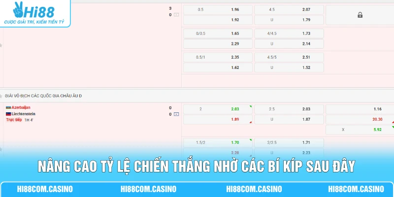 Nâng cao tỷ lệ chiến thắng nhờ các bí kíp sau đây