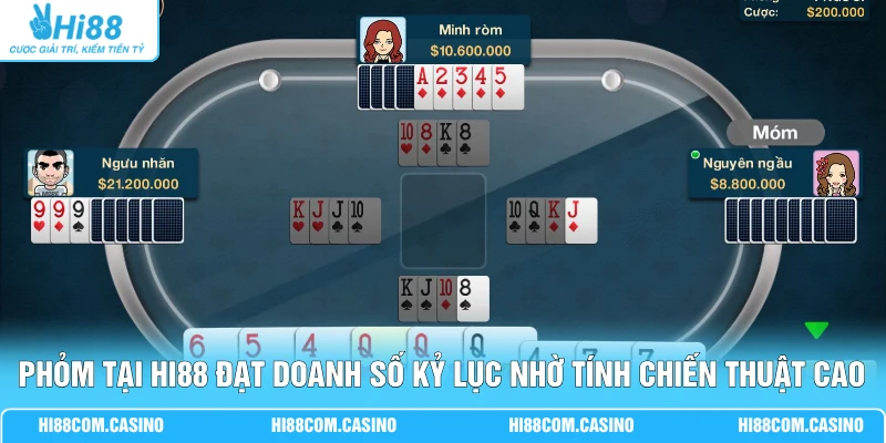 Phỏm Top 10 Game Bài Dễ Thắng Lợi Cho Tân Thủ Tại Hi88 1 Phỏm tại Hi88 đạt doanh số kỷ lục nhờ tính chiến thuật cao